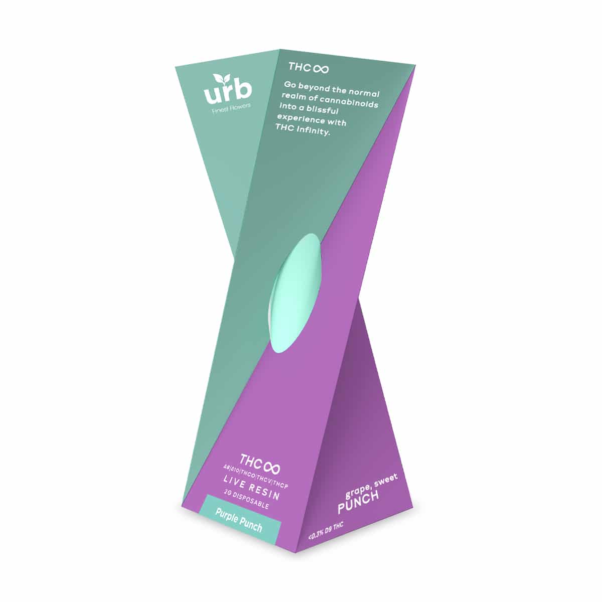 Urb THC Infinity Disposable 2 gram - Purple Punch  Delta 8 Station